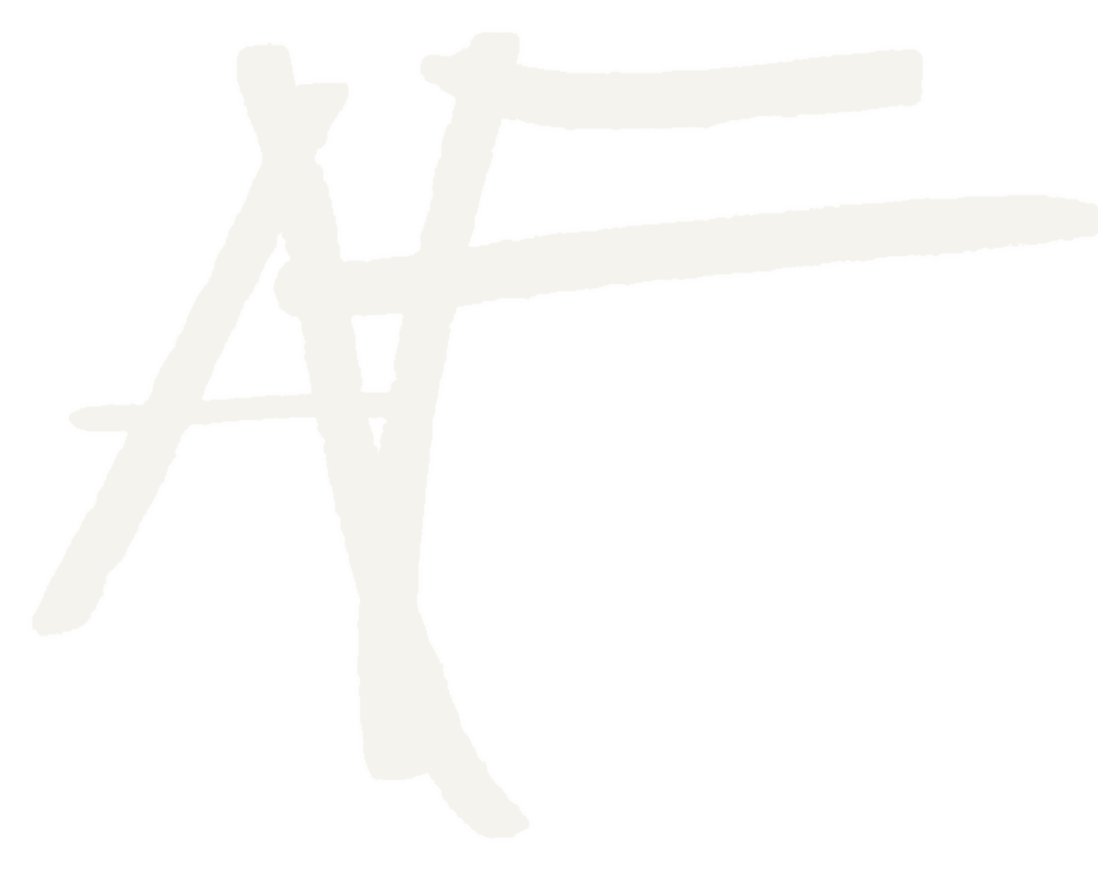 Hand-drawn AF monogram